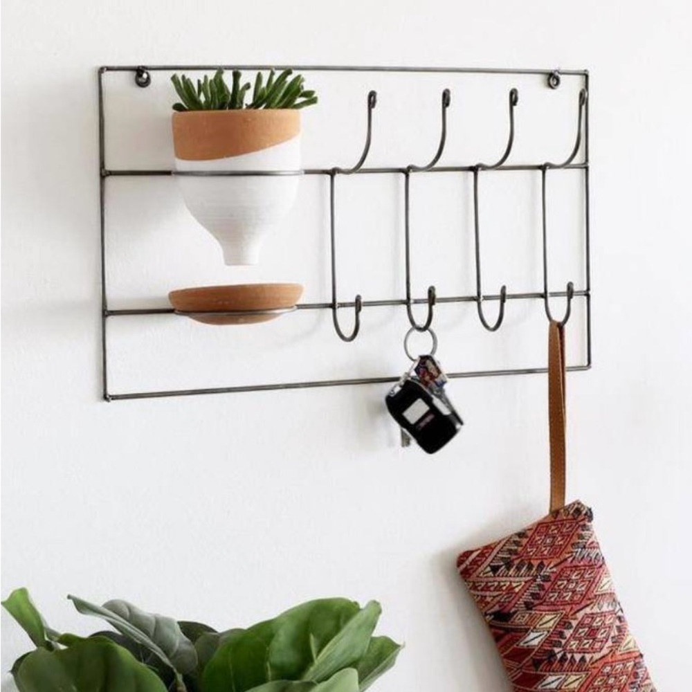Coat Rack with Planter